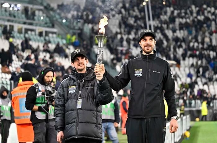 La torcia degli Special Olympics a Biella