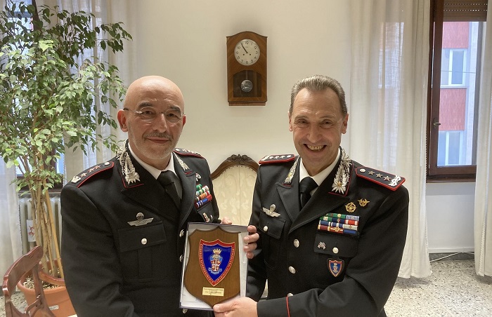 Il Generale Galletta in visita al comando carabinieri Vercelli