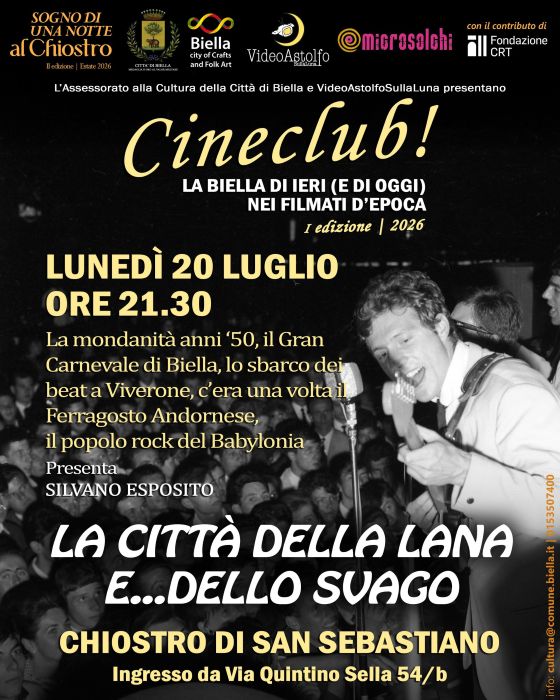 Prende il via "Cineclub! La Biella nei filmati d'epoca"