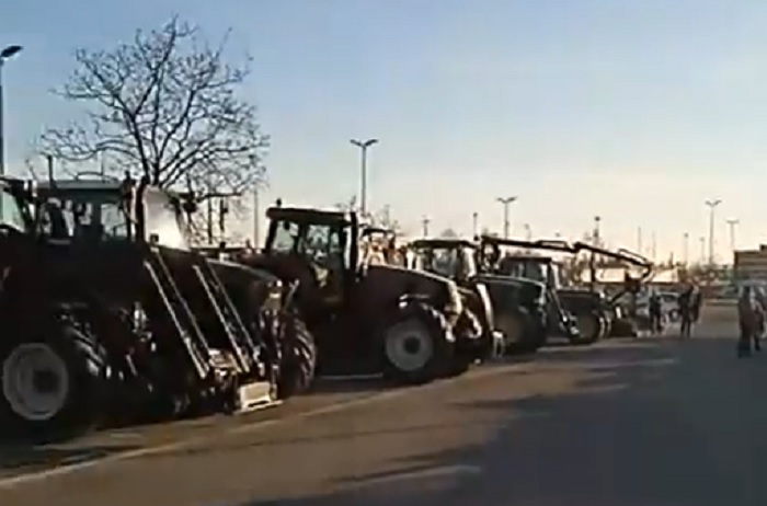 La protesta dei trattori a Biella