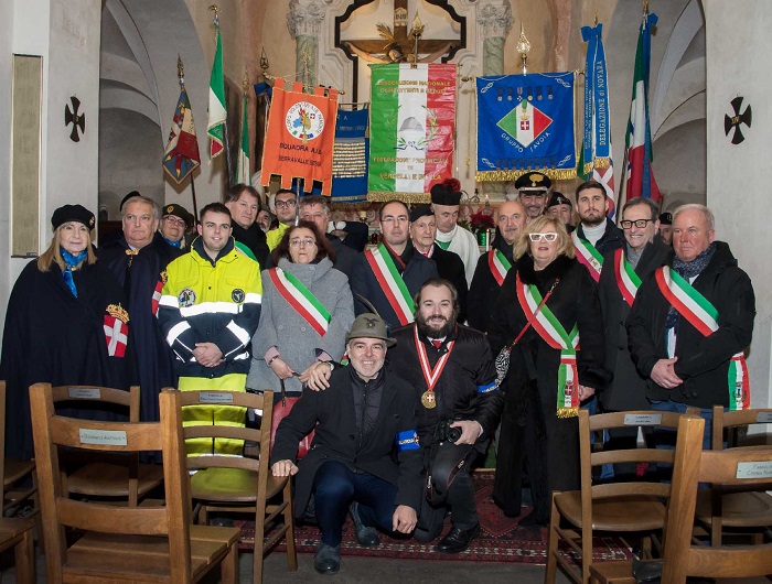 Alla Pieve di Naula di Serravalle commemorazione del gruppo Savoia