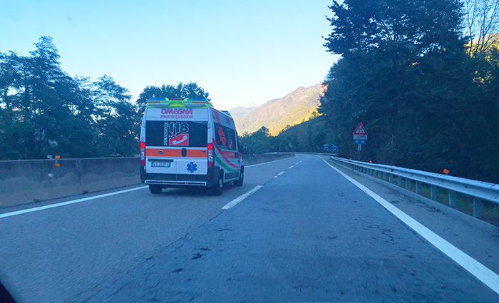 Incidente in superstrada, il Rally in ritardo di almeno mezz'ora