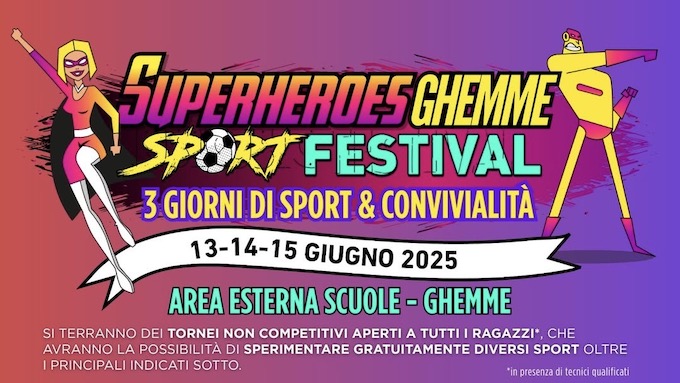 A giugno il "SuperHeroes Ghemme Sport Festival"