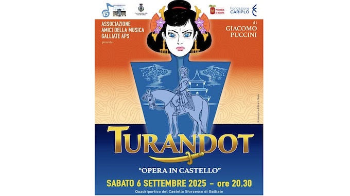 Galliate, "Opera in Castello 2025": appuntamento con la "Turandot"