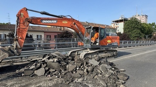Novara, iniziati lavori su parte di proprietà comunale del cavalcavia Porta Milano