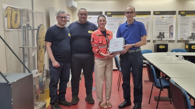 Novara Soccorso, donato defibrillatore alla GMV Martini 
