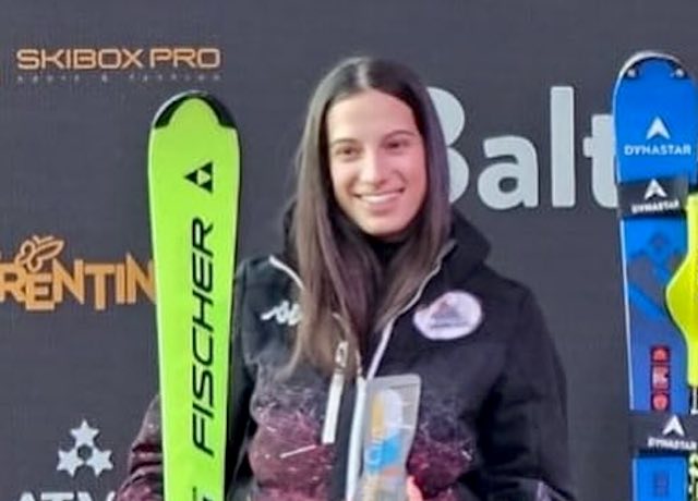 Matilde Cavagnino del Revolution Ski Race sul podio in Val Palot