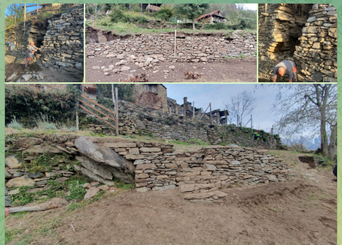 Terrazze con vista: a Varchignoli si impara l'arte antica dei muri in pietra a secco