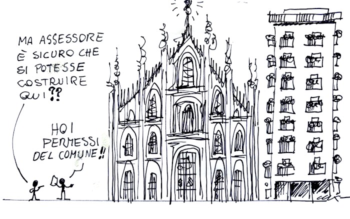 La vignetta dell'architetto Lux 