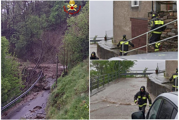 Forti piogge: 30 interventi dei vigili del fuoco in Ossola