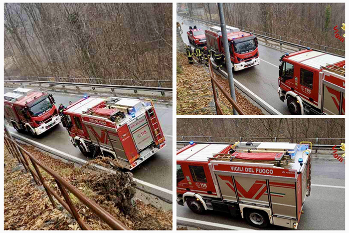 Incendio a una canna fumaria, intervento dei Vvf. Nessun danno rilevante