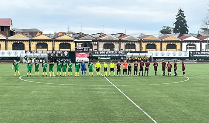 Tutto nel primo tempo: finisce 3-0 per la Juve Domo sul campo della Virtus Vercelli