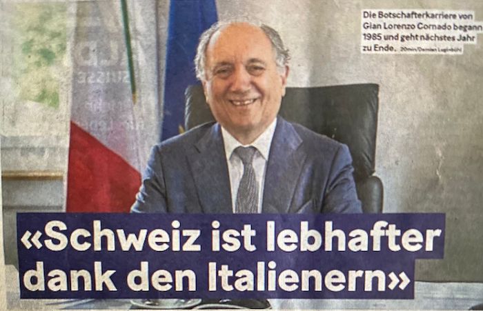Der neue italienische Botschafter in Bern: Erfolg durch Wissen und Sympathie