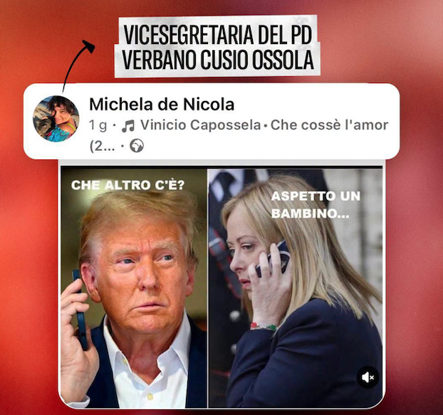 FdI nazionale attacca De Nicola (Pd Vco): "Battuta sessista su Meloni, si dimetta"