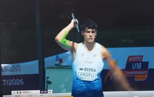 Verbania in finale: Cerdelli vola con il giavellotto agli Europei U18
