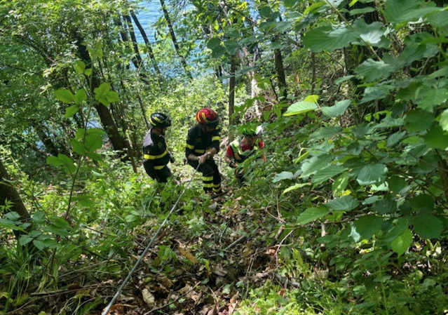 Omegna: ciclista nel dirupo, elitrasportato all'ospedale di Novara 