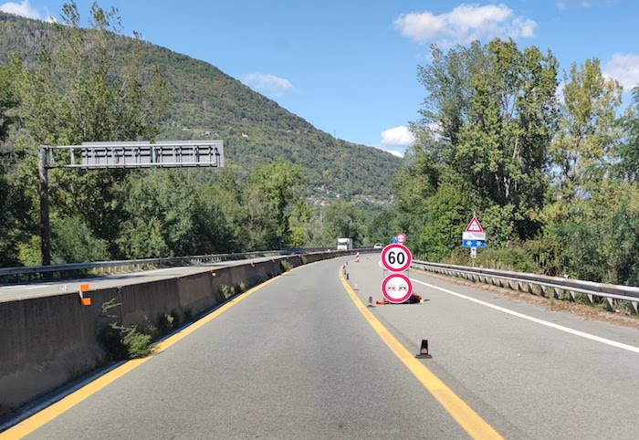 Verifiche sul viadotto Ovesca: nuove restrizioni al traffico in superstrada 